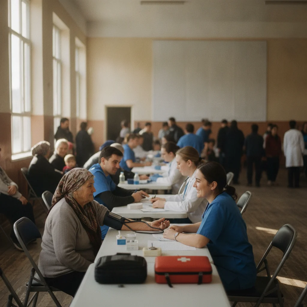 106 persoane din cinci parohii au primit servicii medicale în cadrul unui proiect desfășurat în zona Vasluiului