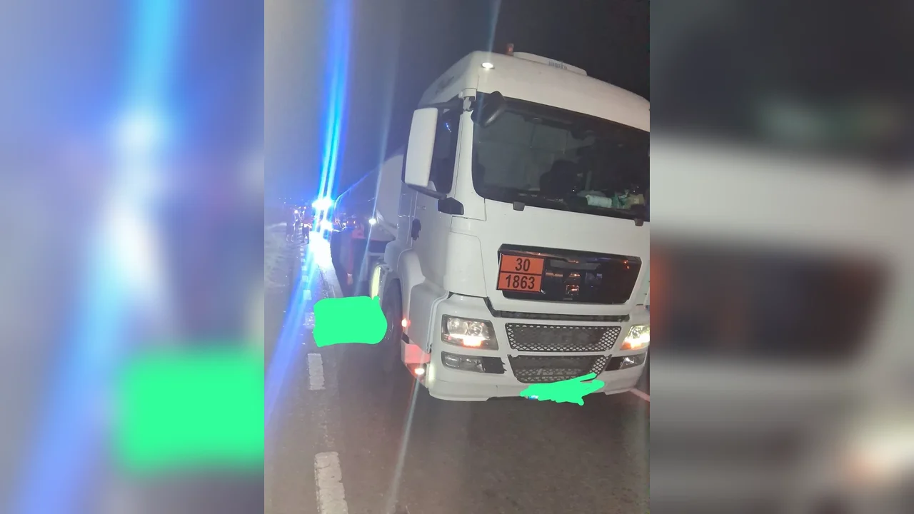 Accident mortal pe DE 581, la Simila: un bărbat de circa 40 de ani a murit sub o autocisternă