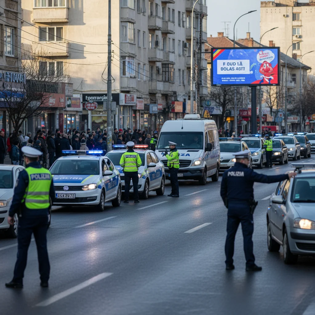 Acțiuni cu efective mărite ale IPJ Vaslui pentru ordine publică și siguranța traficului în Vaslui