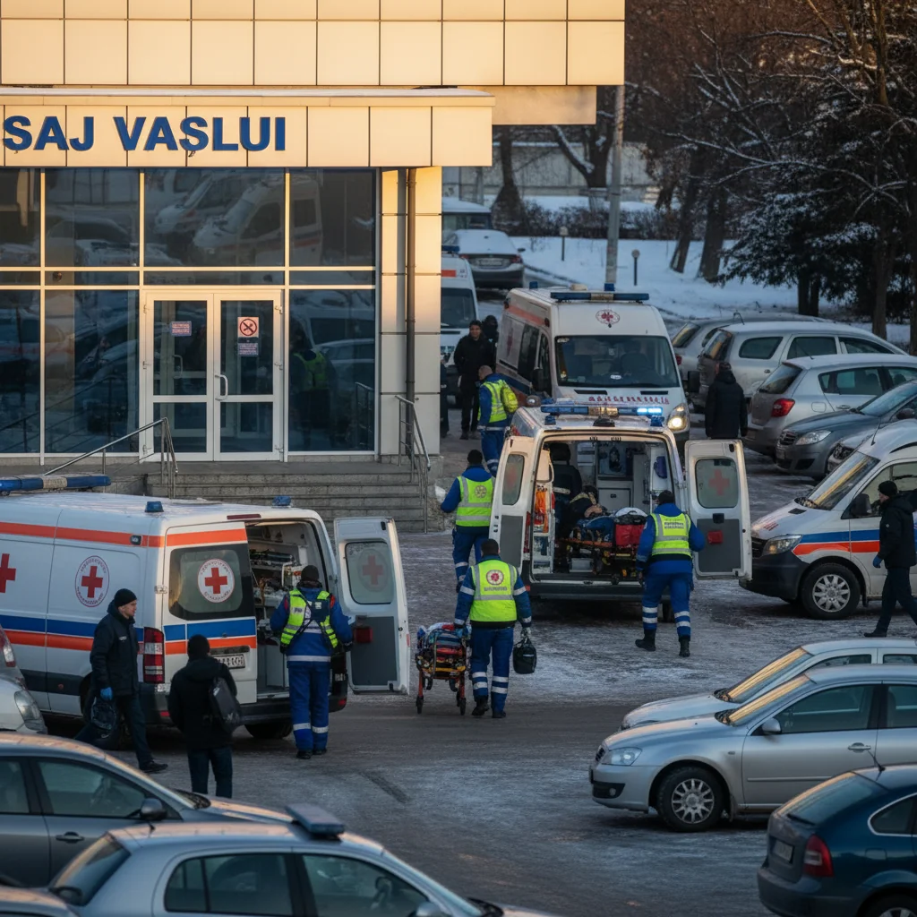 Ambulanța SAJ Vaslui, solicitată intens în perioada 24–27 decembrie 2025