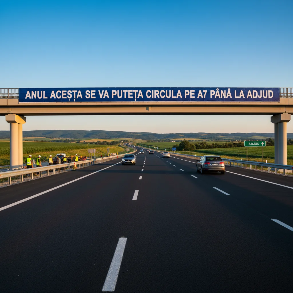 Anul acesta, traficul pe Autostrada A7 va ajunge până la Adjud