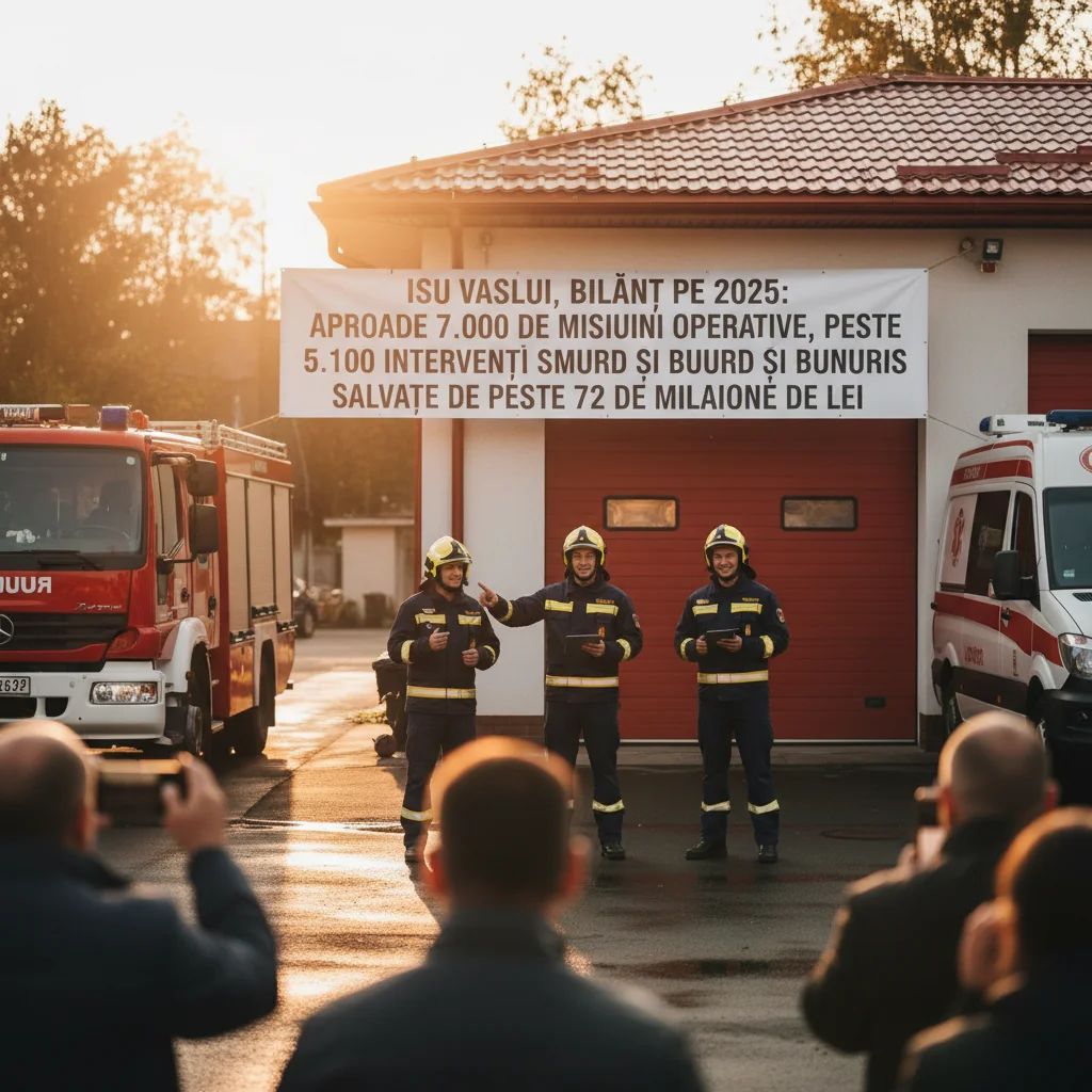 aproape 7.000 de acțiuni, peste 5.100 intervenții SMURD și bunuri salvate ce depășesc 72 de milioane de lei
