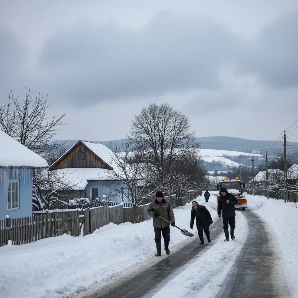 Avertizare meteo de iarnă la Vaslui: ninsori, polei și vreme rece în următoarele zile