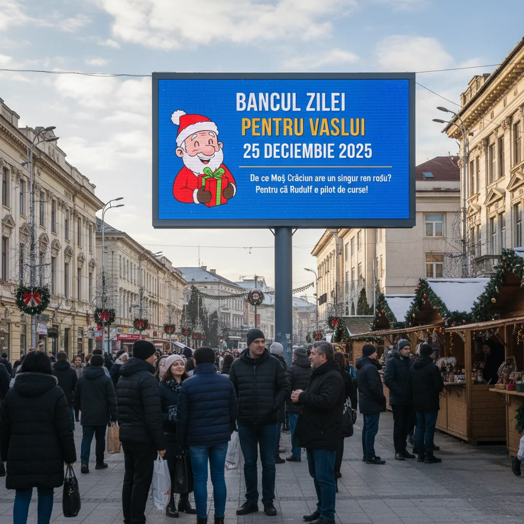 Bancul zilei pentru Vaslui – 25 decembrie 2025