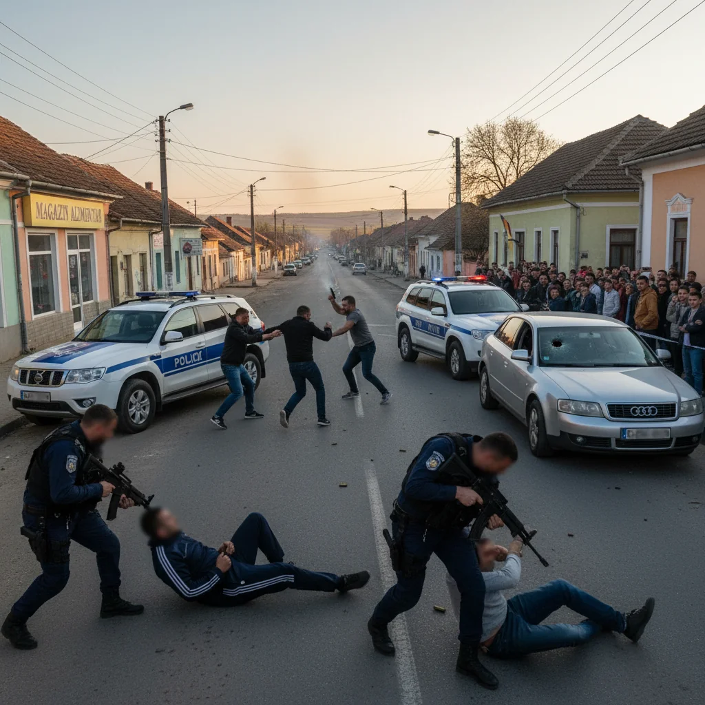 Bătaie, focuri de armă și intervenția poliției, implicați bărbați din Epureni și Fălciu