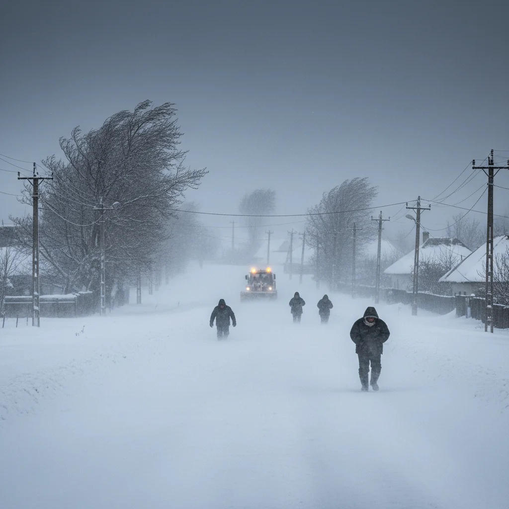 Cod portocaliu de vânt și viscol în Vaslui: avertizare meteo pentru 28–29 decembrie