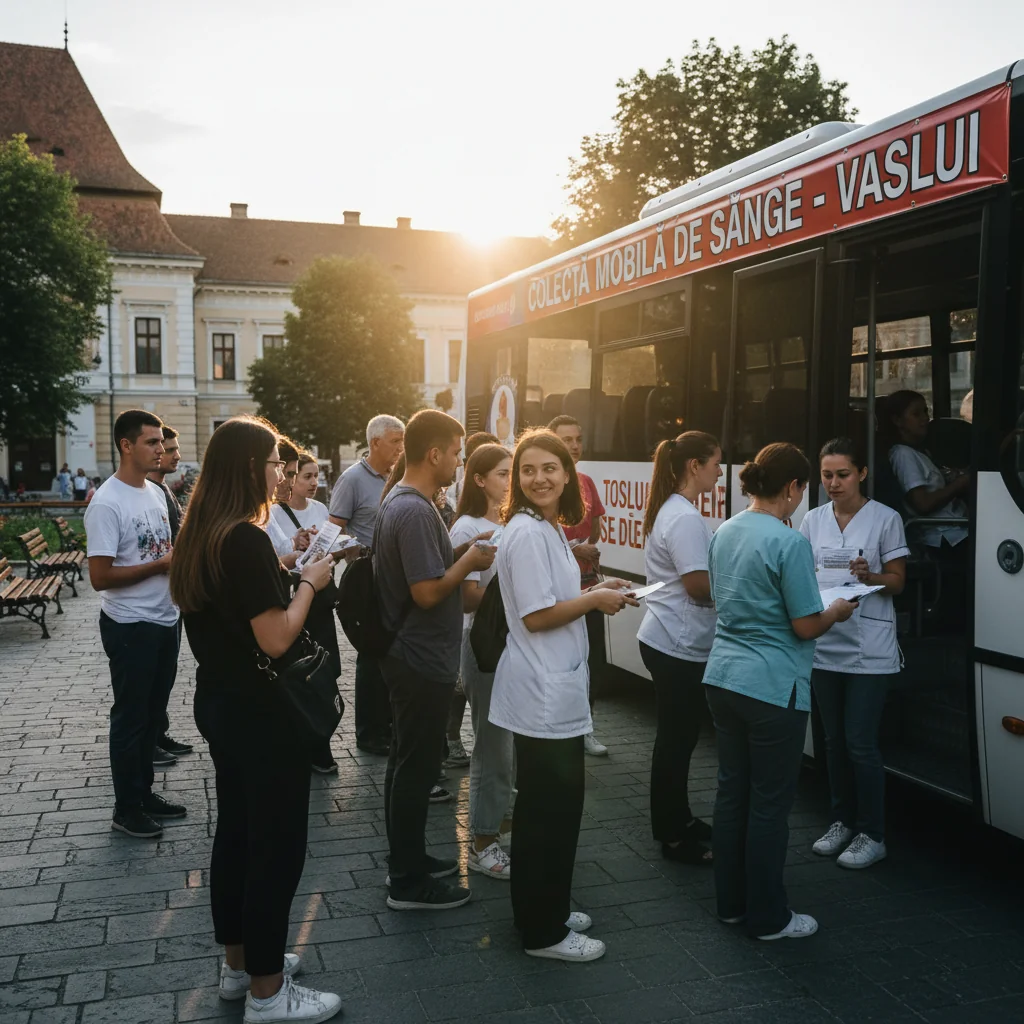 Colectă mobilă de sânge reluată la Vaslui pe 13 ianuarie 2026