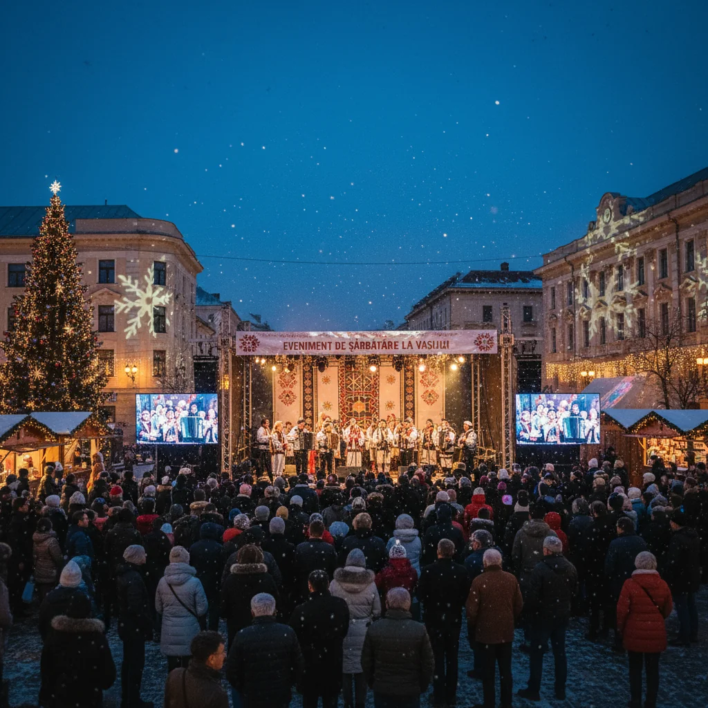 colinde și concert live duminică în Centrul Civic
