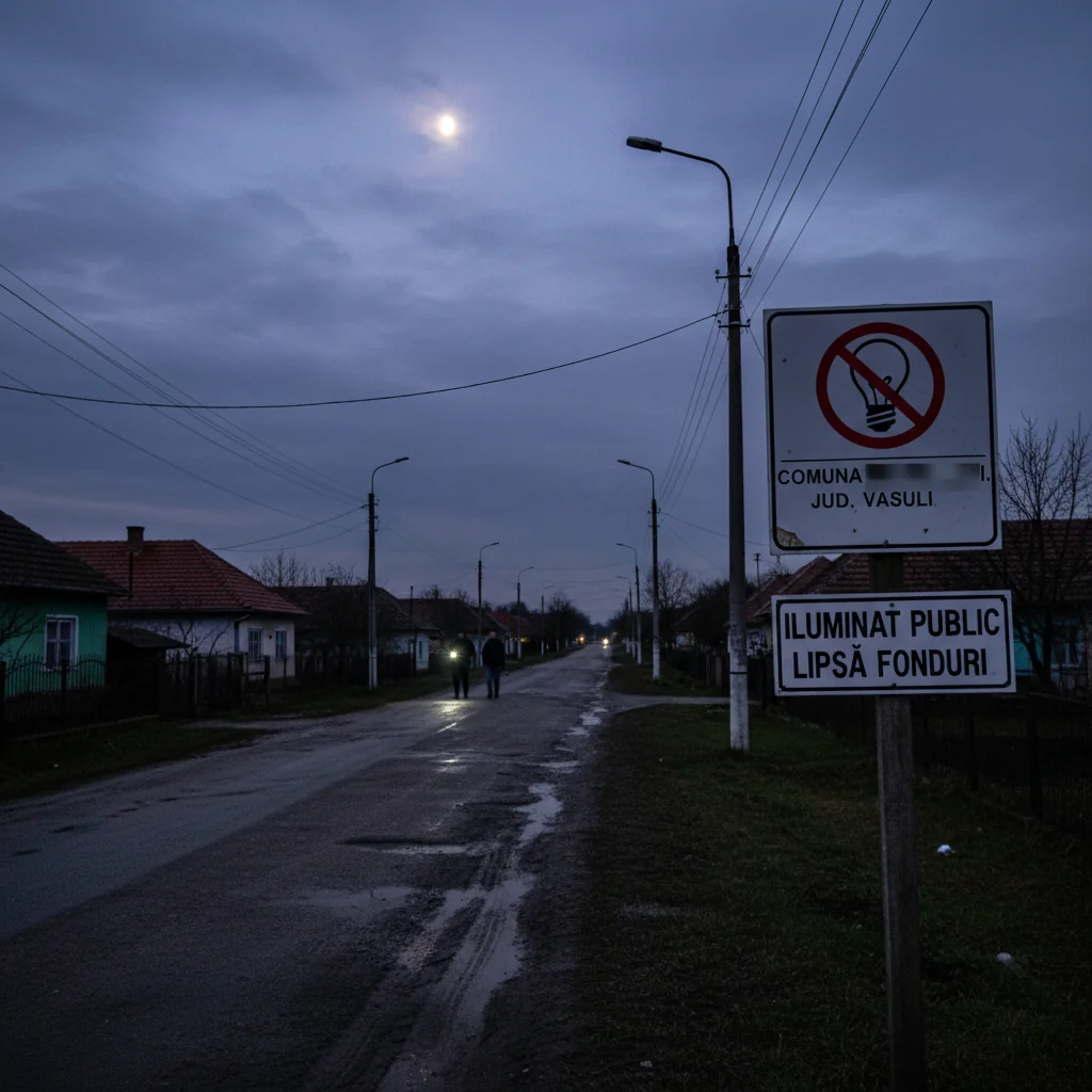 Comună din județul Vaslui oprește iluminatul public din lipsă de fonduri
