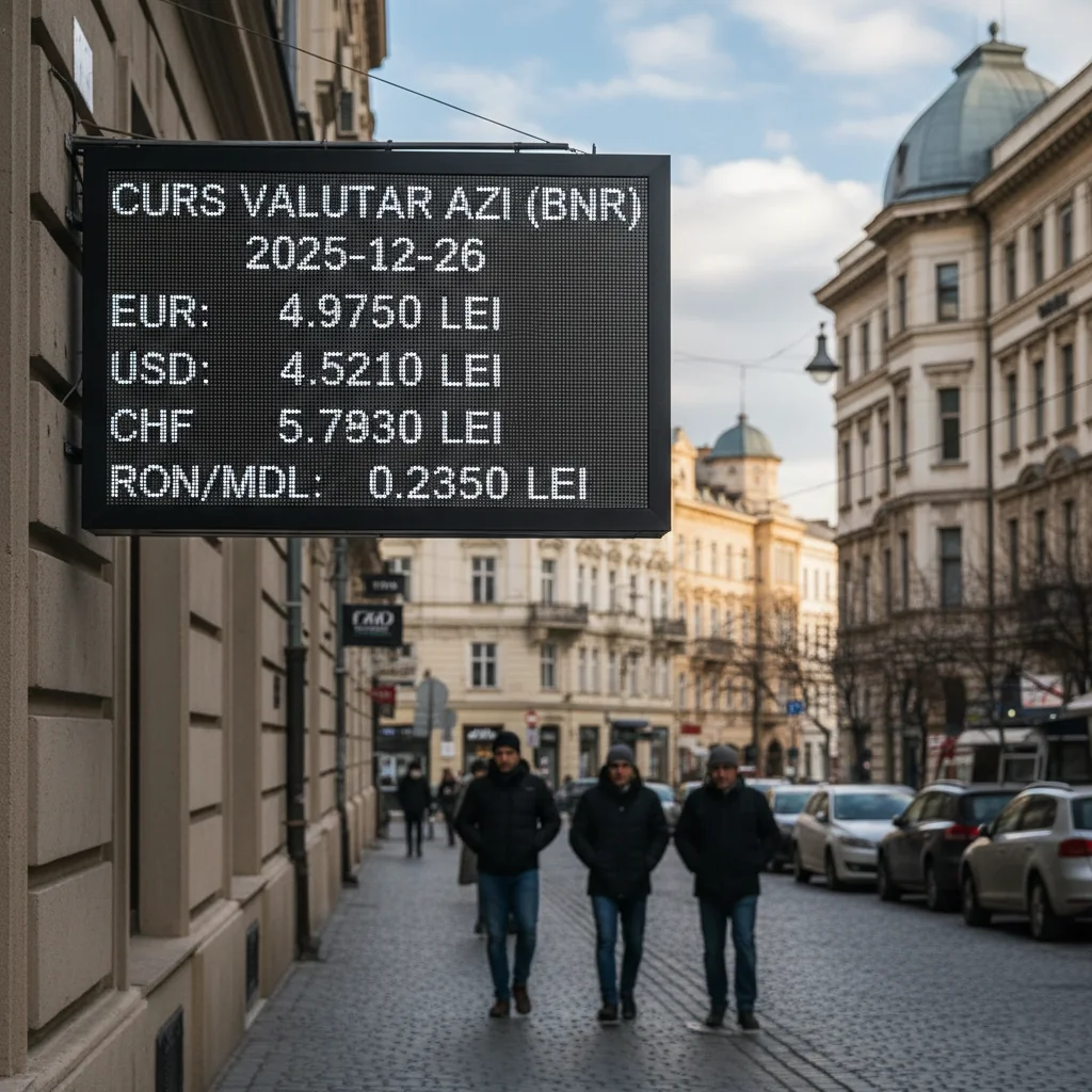 Curs valutar azi (BNR) – 2025-12-26