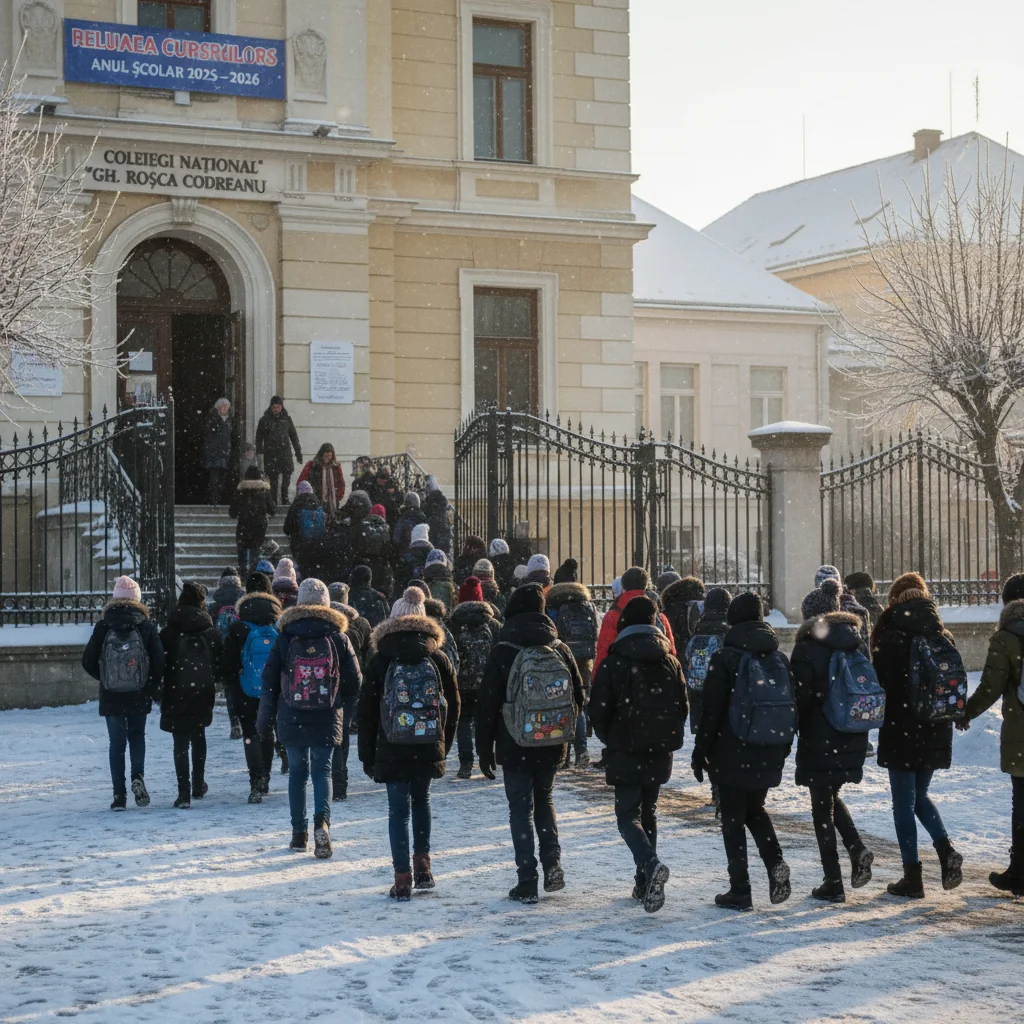 Cursurile se reiau la Vaslui după vacanța de iarnă în anul școlar 2025–2026