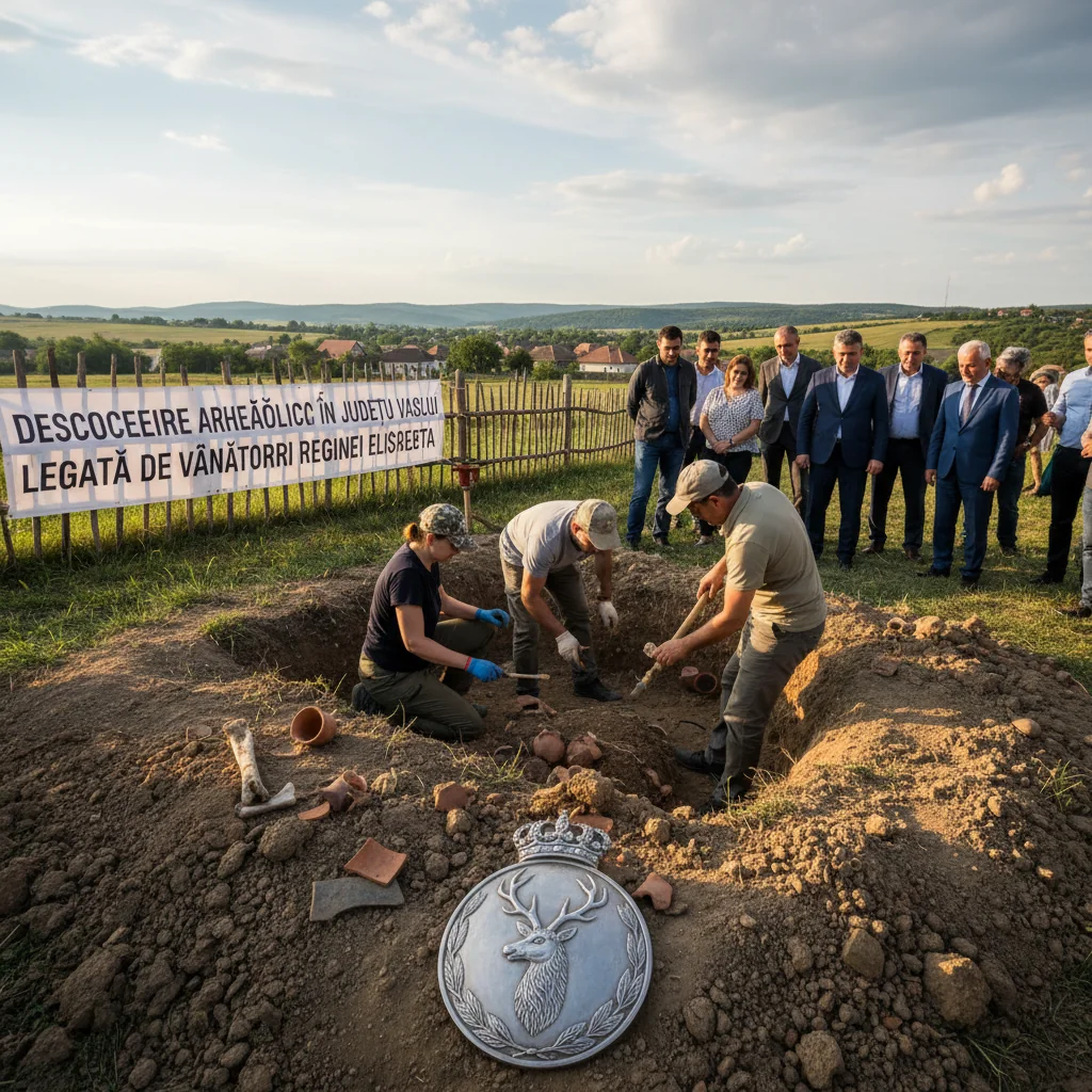 Descoperire arheologică în Vaslui, posibil legată de vânătorii reginei Elisabeta a II-a