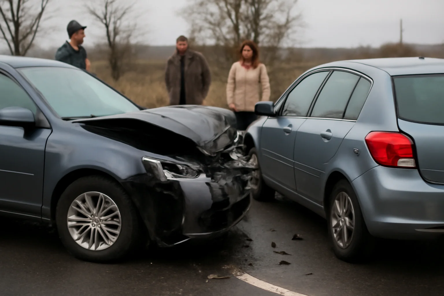 Două autoturisme implicate într-un accident rutier la Giurcani, în județul Vaslui