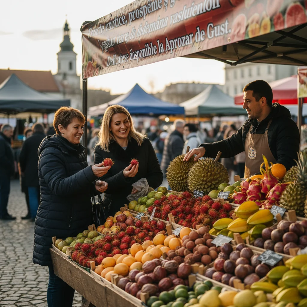 Fructe exotice proaspete și gusturi rare, acum disponibile la Aprozar de Gust din Vaslui