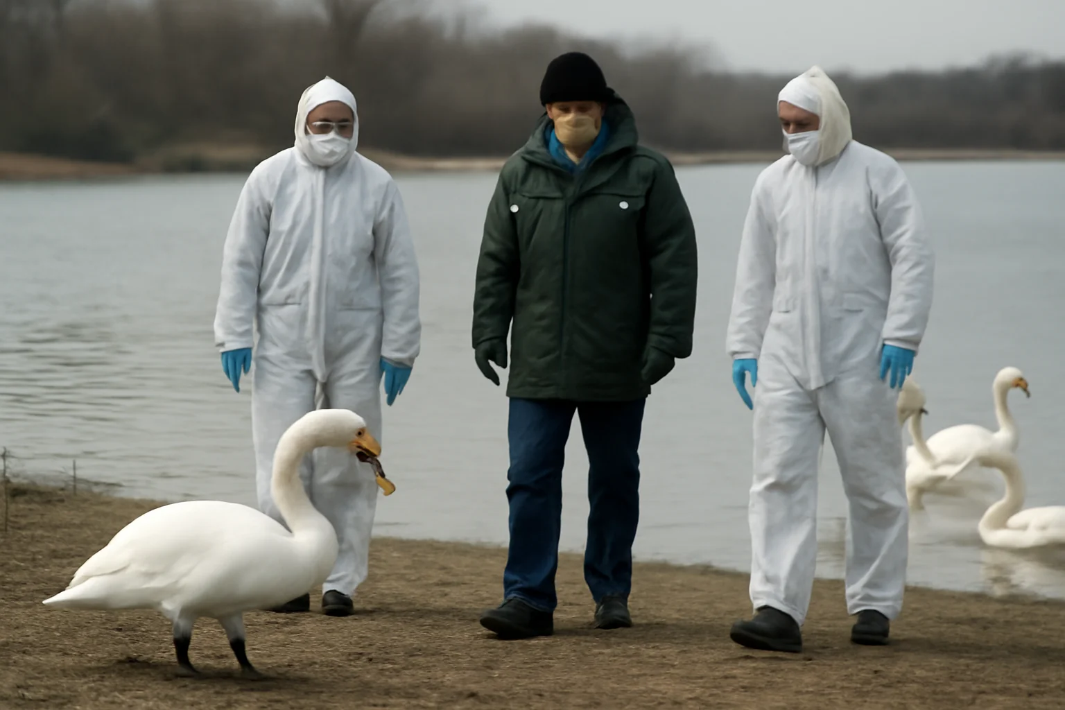 Gripa aviară H5N1 confirmată la lebede pe lacul Prodana, măsuri restrictive în Vaslui