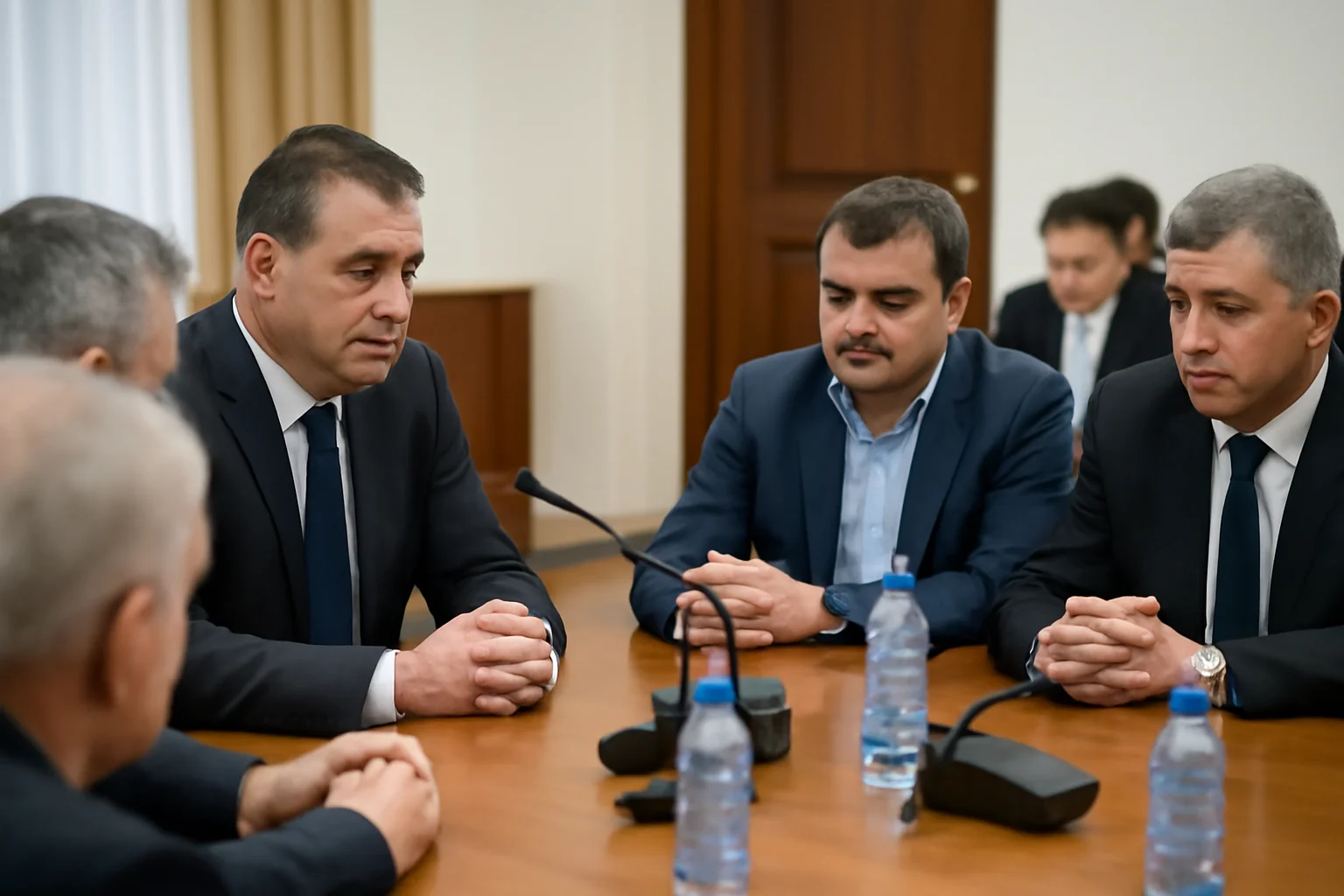 Întâlnire de lucru la Palatul Victoria cu primari, la care a participat și edilul din Bârlad