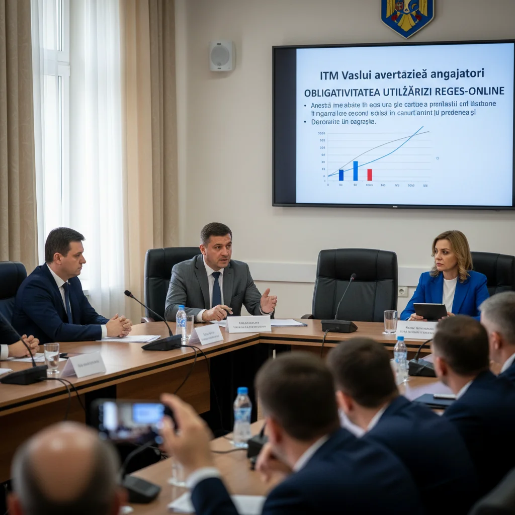 ITM Vaslui: de la 1 ianuarie 2026, angajatorii sunt obligați să folosească REGES-ONLINE