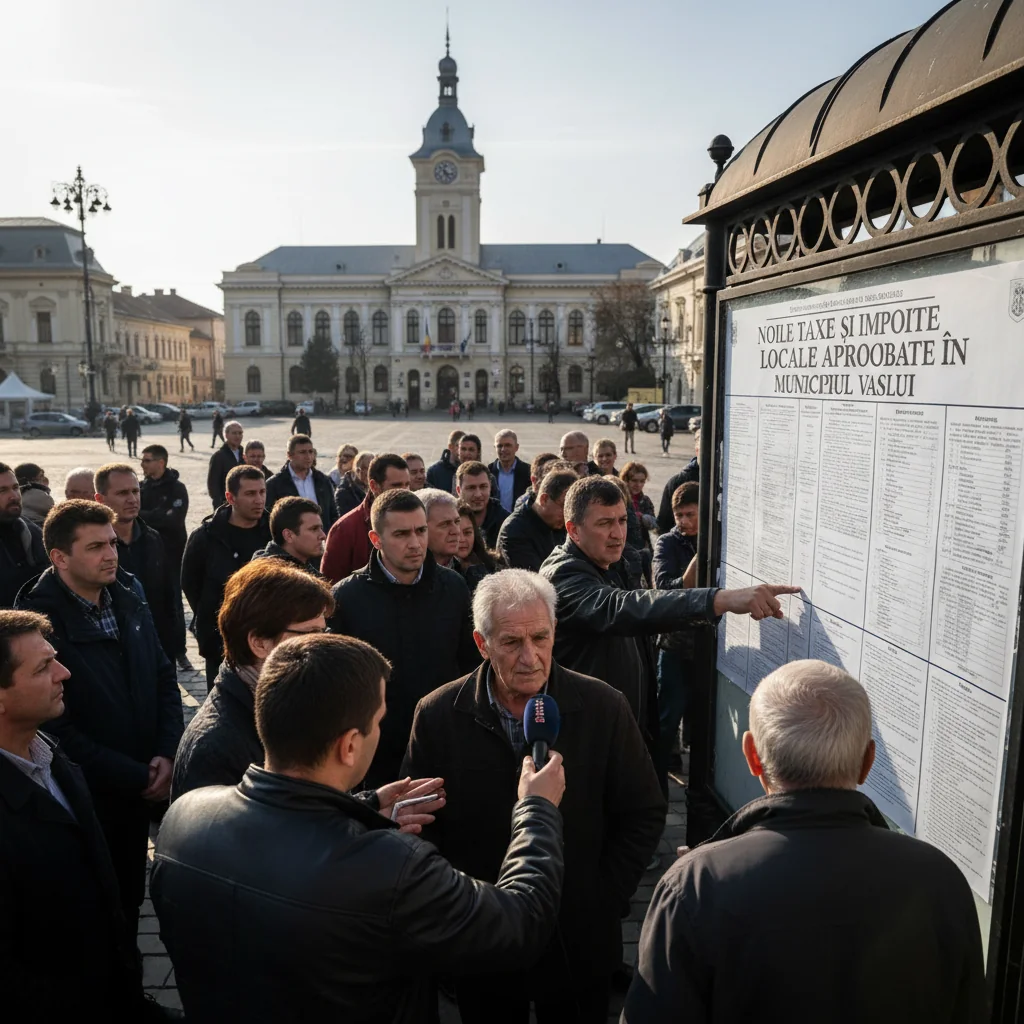 Noile taxe și impozite locale stabilite pentru municipiul Vaslui, valabile din 2026