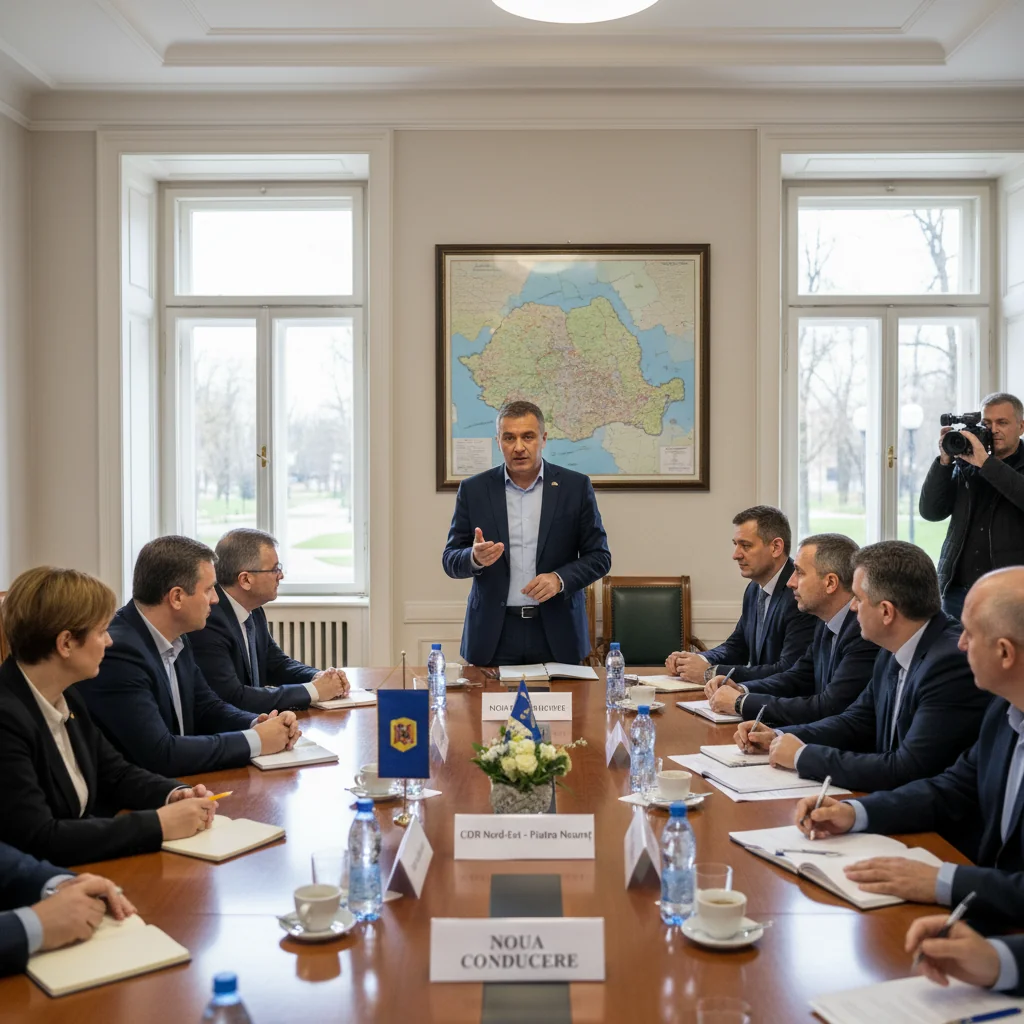 Noua conducere CDR Nord-Est aleasă la Piatra Neamț, cu președintele CJ Vaslui Ciprian Trifan prezent la reuniunea regională decisivă