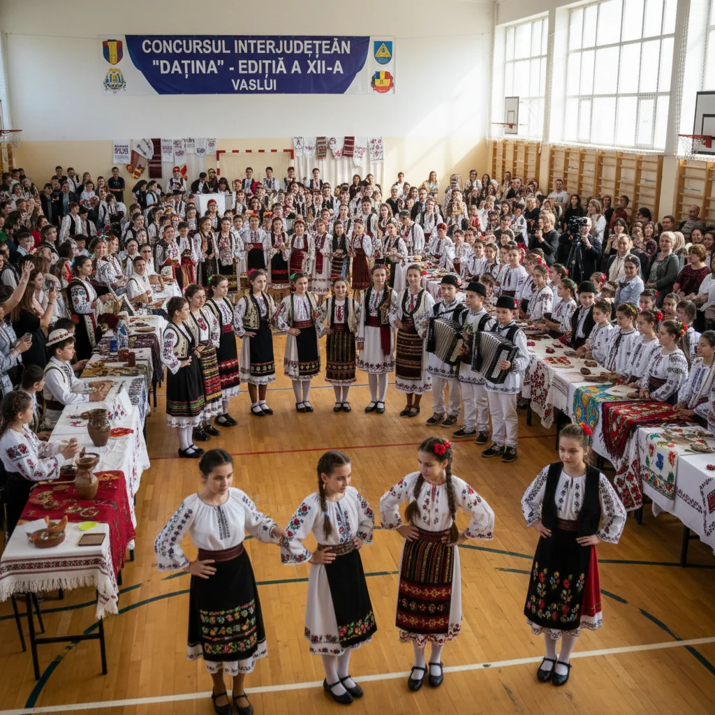Peste 2.000 de elevi din mai multe județe participă la Concursul Interjudețean DATINA – ediția a XXI-a, la Vaslui