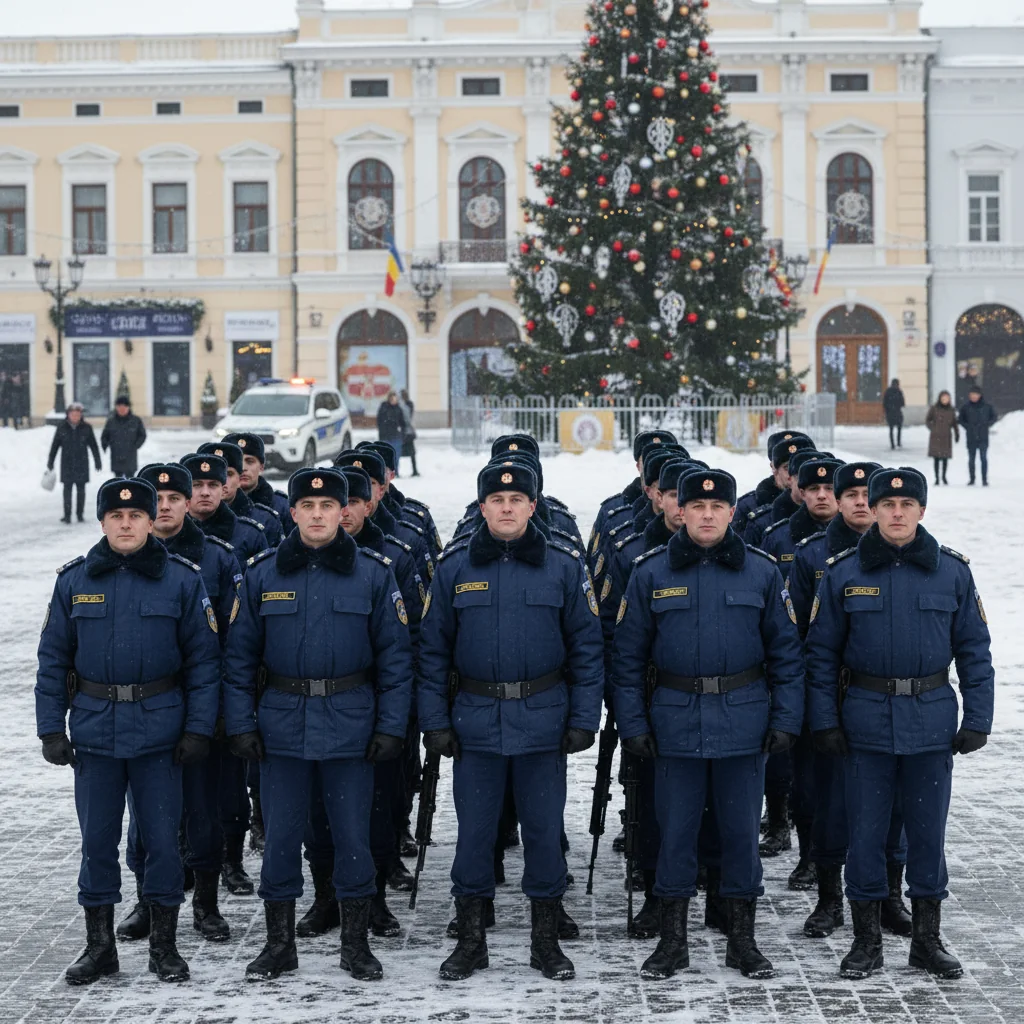 Peste 250 de jandarmi, la datorie de Crăciun în Vaslui și alte localități din județ