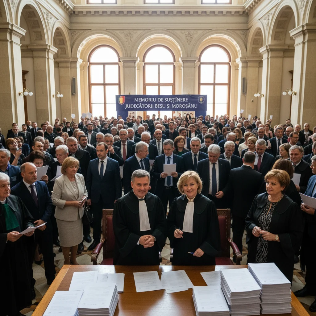 Peste 800 de magistrați susțin public judecătorii Beșu și Moroșanu printr-un memoriu