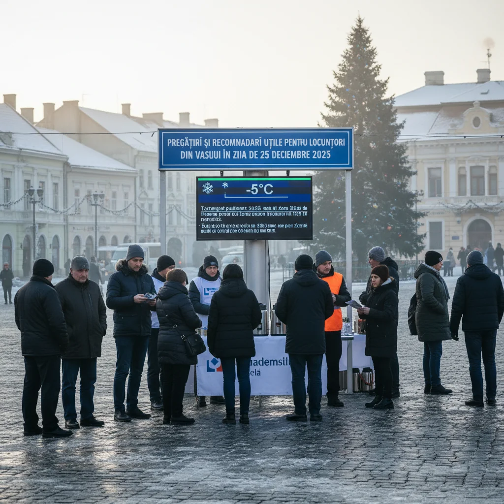 Pregătiri și recomandări utile pentru locuitorii din Vaslui în ziua de 25 decembrie 2025