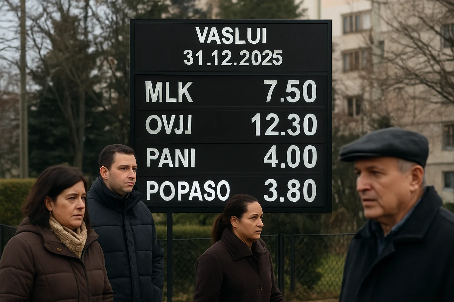 Prețurile zilei în Vaslui – 2025-12-31