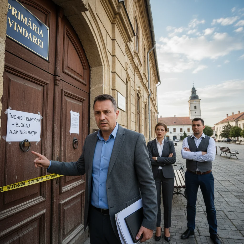 Primarul din Vinderei, județul Vaslui, semnalează riscul unui blocaj administrativ dacă primăria va fi închisă