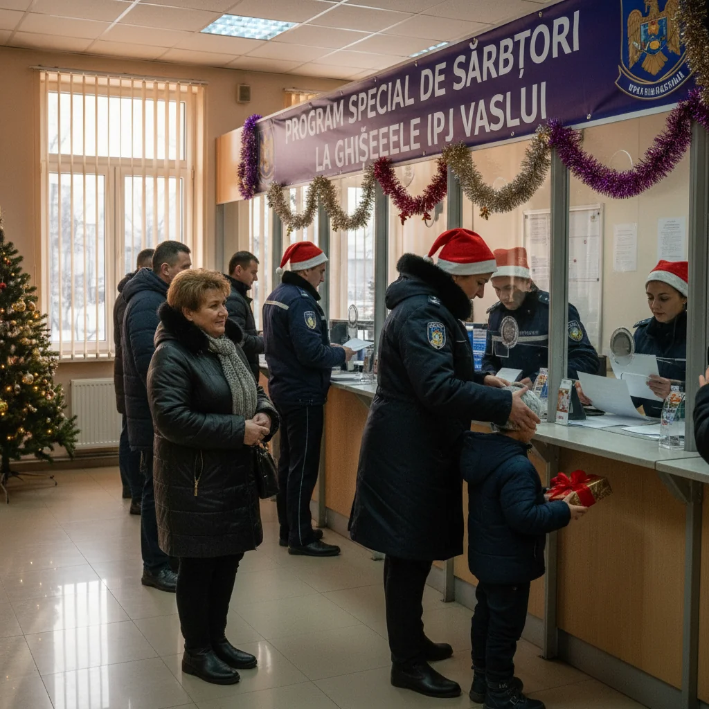 Programul ghișeelor IPJ Vaslui se modifică de sărbători