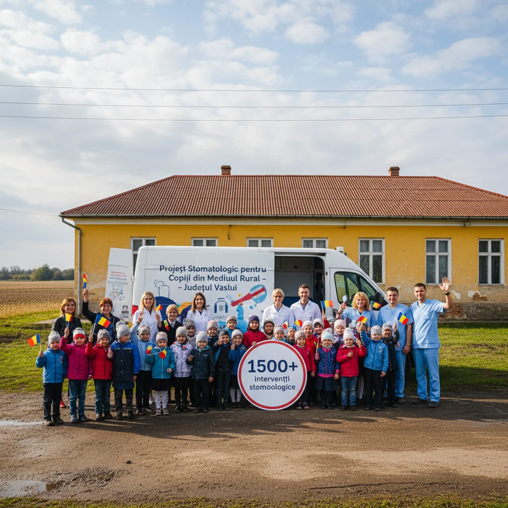 Proiect stomatologic finalizat la Vaslui: peste 1.500 de intervenții pentru copiii din mediul rural