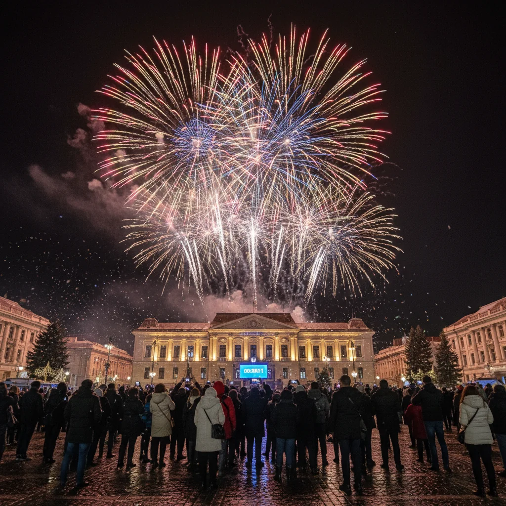 Revelion în centrul municipiului Vaslui: concert și foc de artificii în noaptea dintre ani