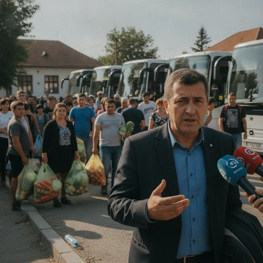 Scandal la Izbiceni: Primarul acuză vizita lui Călin Georgescu