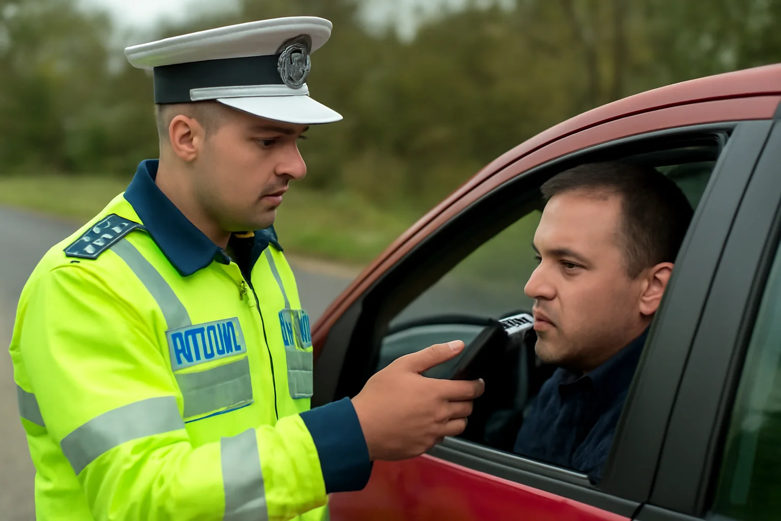 Șofer din Odobești depistat băut la volan pe un drum județean din Vaslui