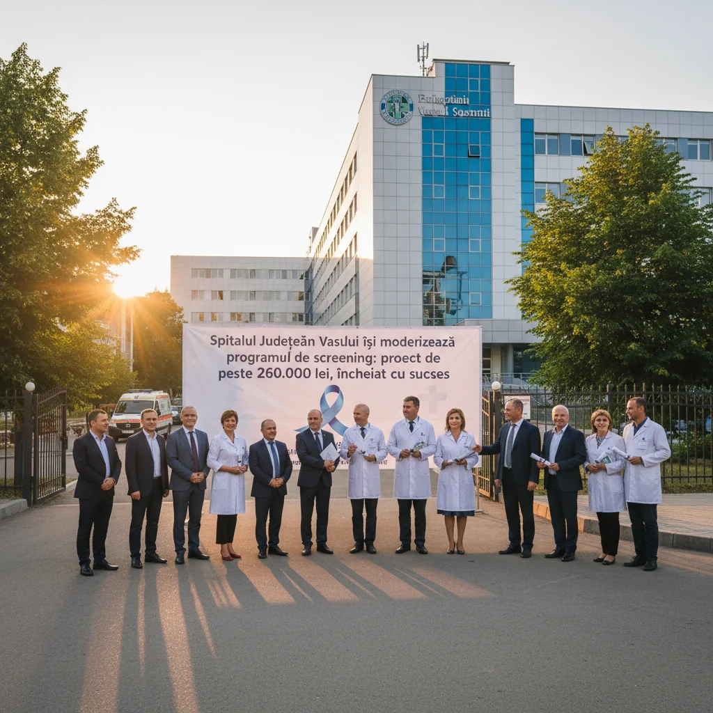 Spitalul Județean Vaslui modernizează programul de screening cu un proiect de peste 260.000 lei finalizat cu succes