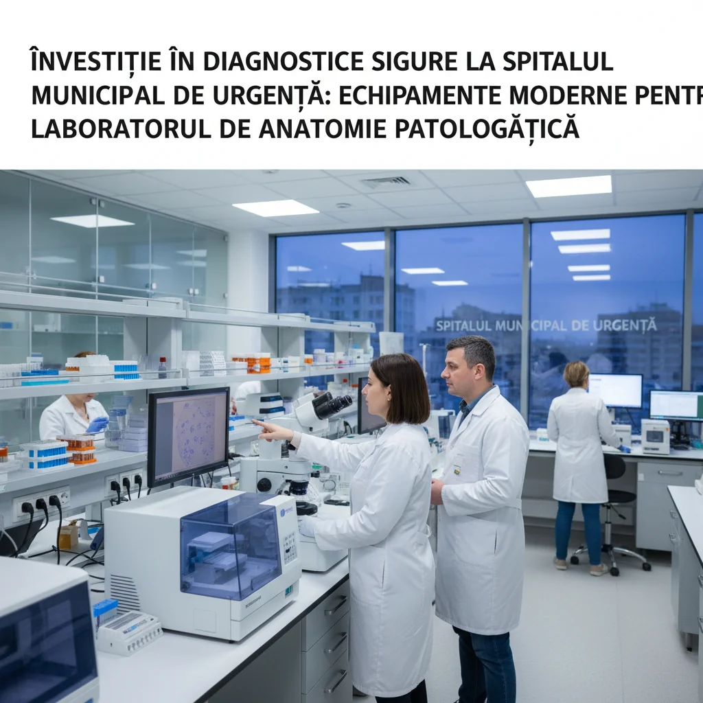 Spitalul Municipal de Urgență primește echipamente moderne pentru diagnostice sigure în Laboratorul de Anatomie Patologică