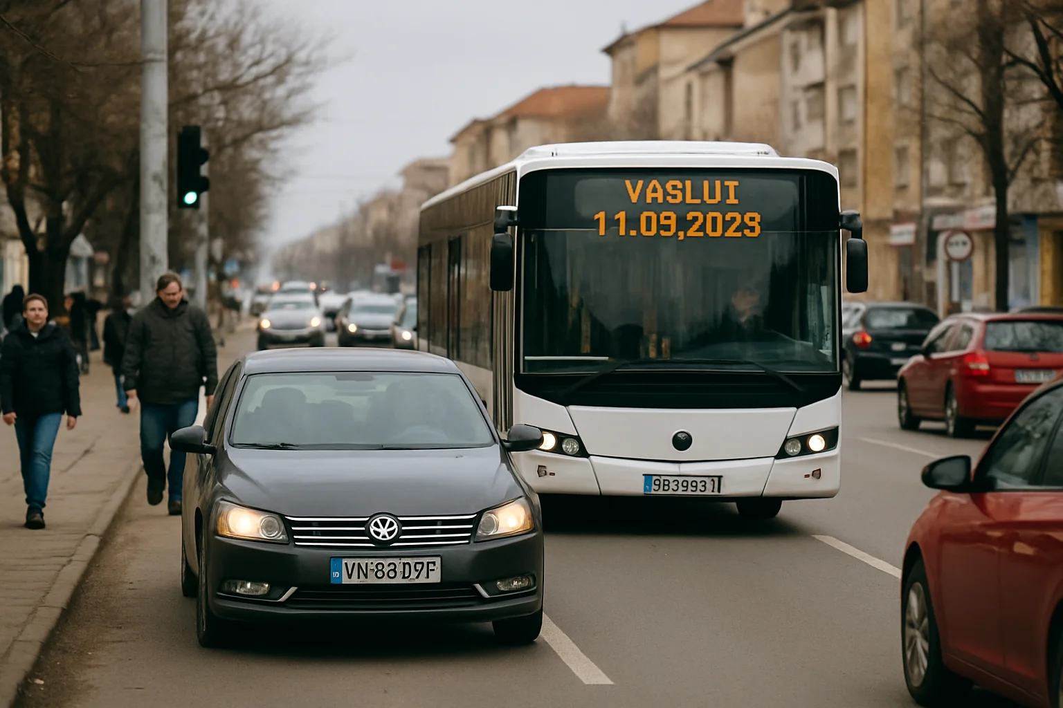 Starea actuală a traficului și transportului public în Vaslui, 11 martie 2026