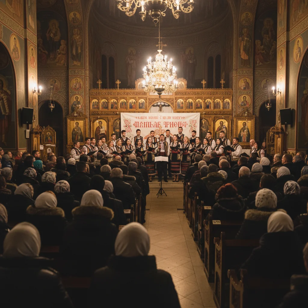 Sus în Poarta Cerului – concert de colinde autentice care a unit comunitatea din Huși