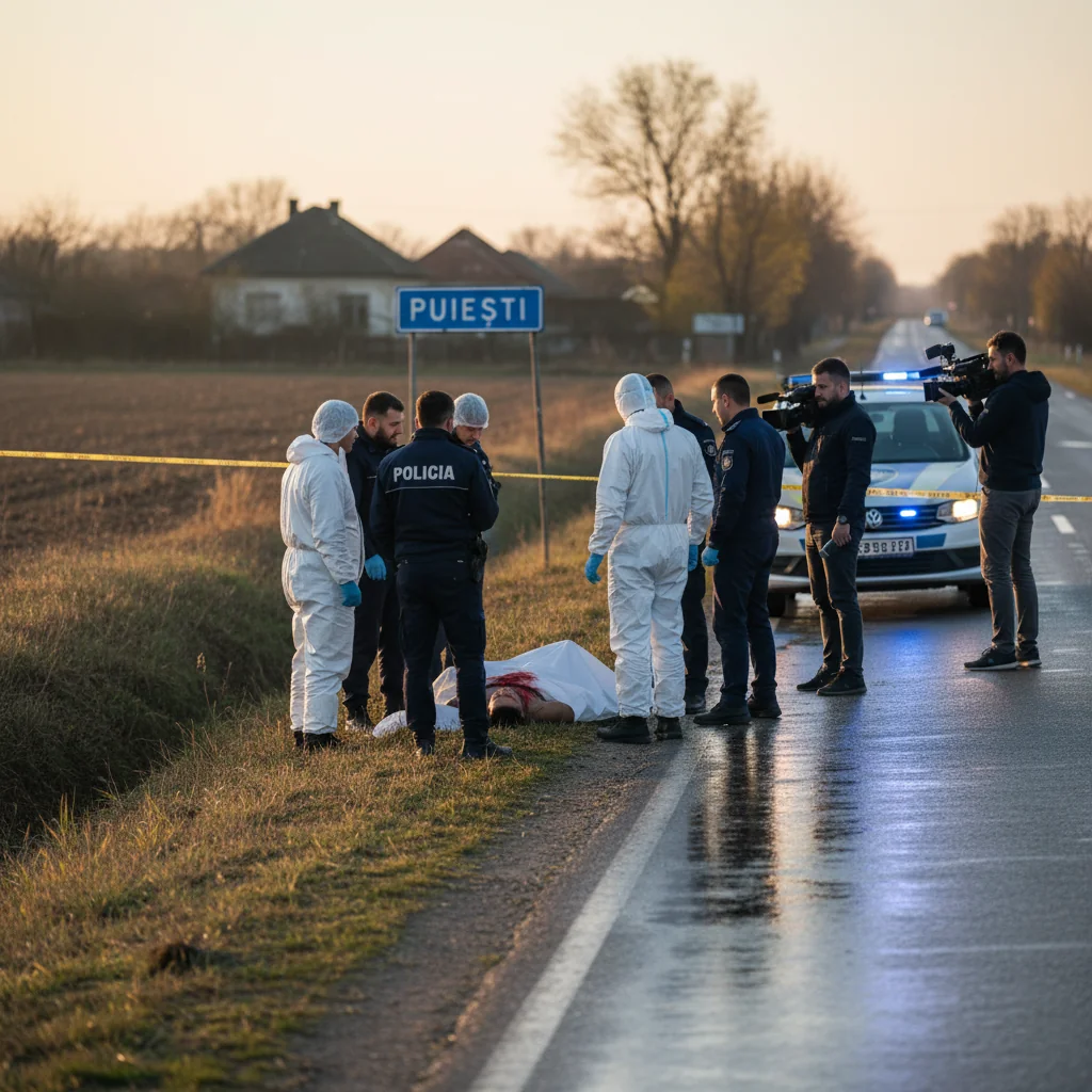Tânăr de 25 de ani, găsit înjunghiat pe marginea drumului în comuna Puiești, județul Vaslui