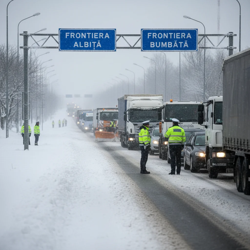 Trafic de frontieră posibil afectat de vreme la Albița și Bumbăta, în județul Vaslui