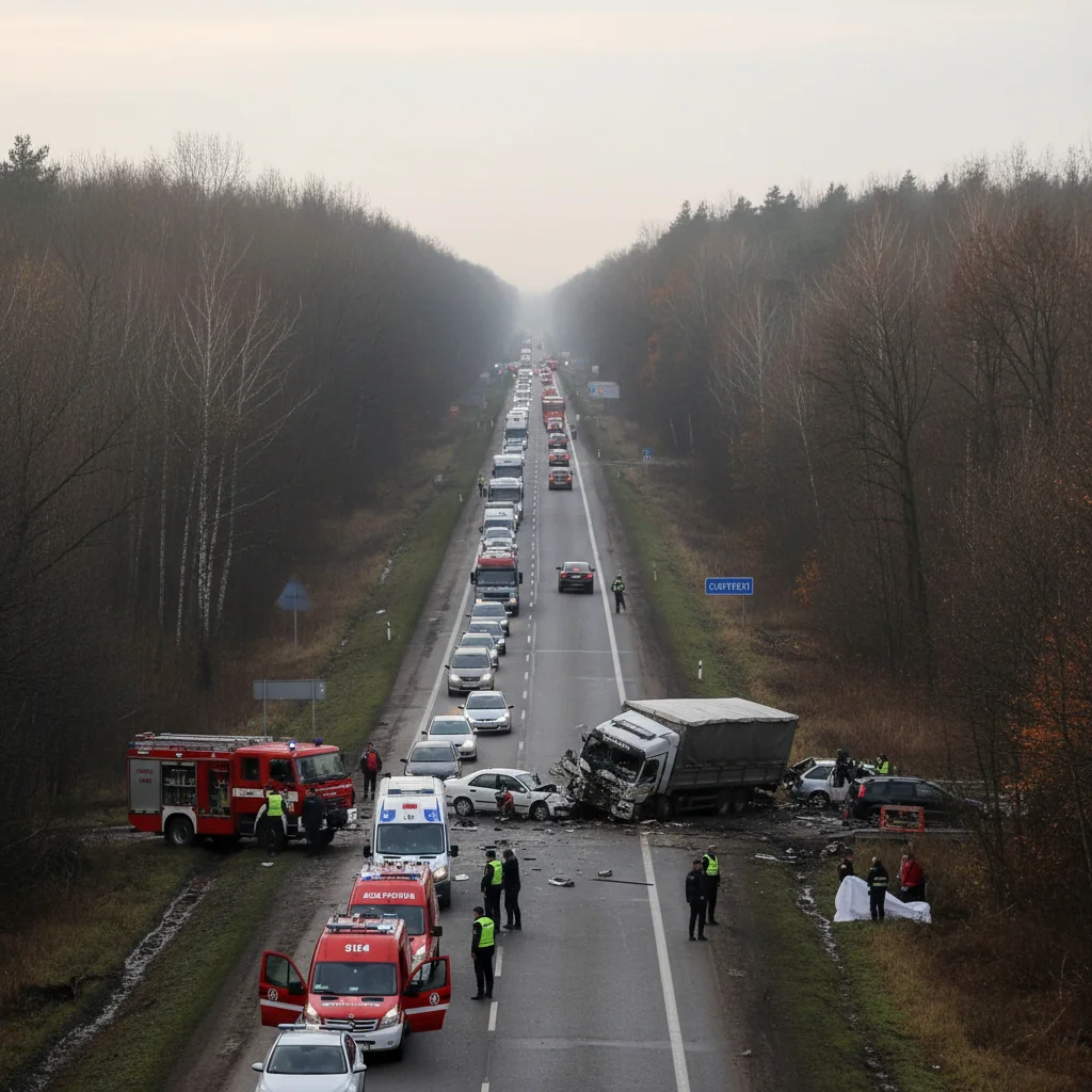 Trafic rutier întrerupt pe DN24 Iași–Vaslui, incident cu impact major pentru șoferii din Vaslui