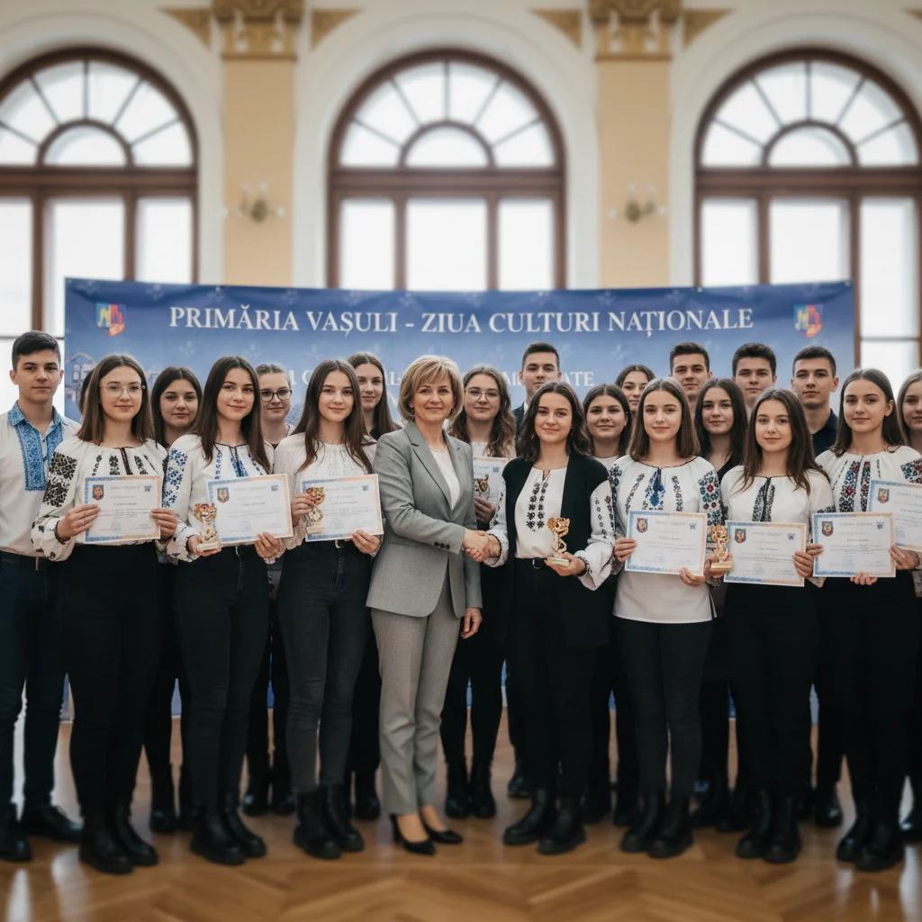 Vaslui: Primăria premiază elevii de elită de Ziua Culturii Naționale