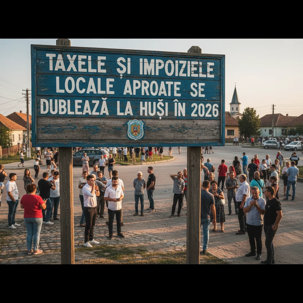 Vaslui: Taxele și impozitele locale din Huși vor crește semnificativ în 2026