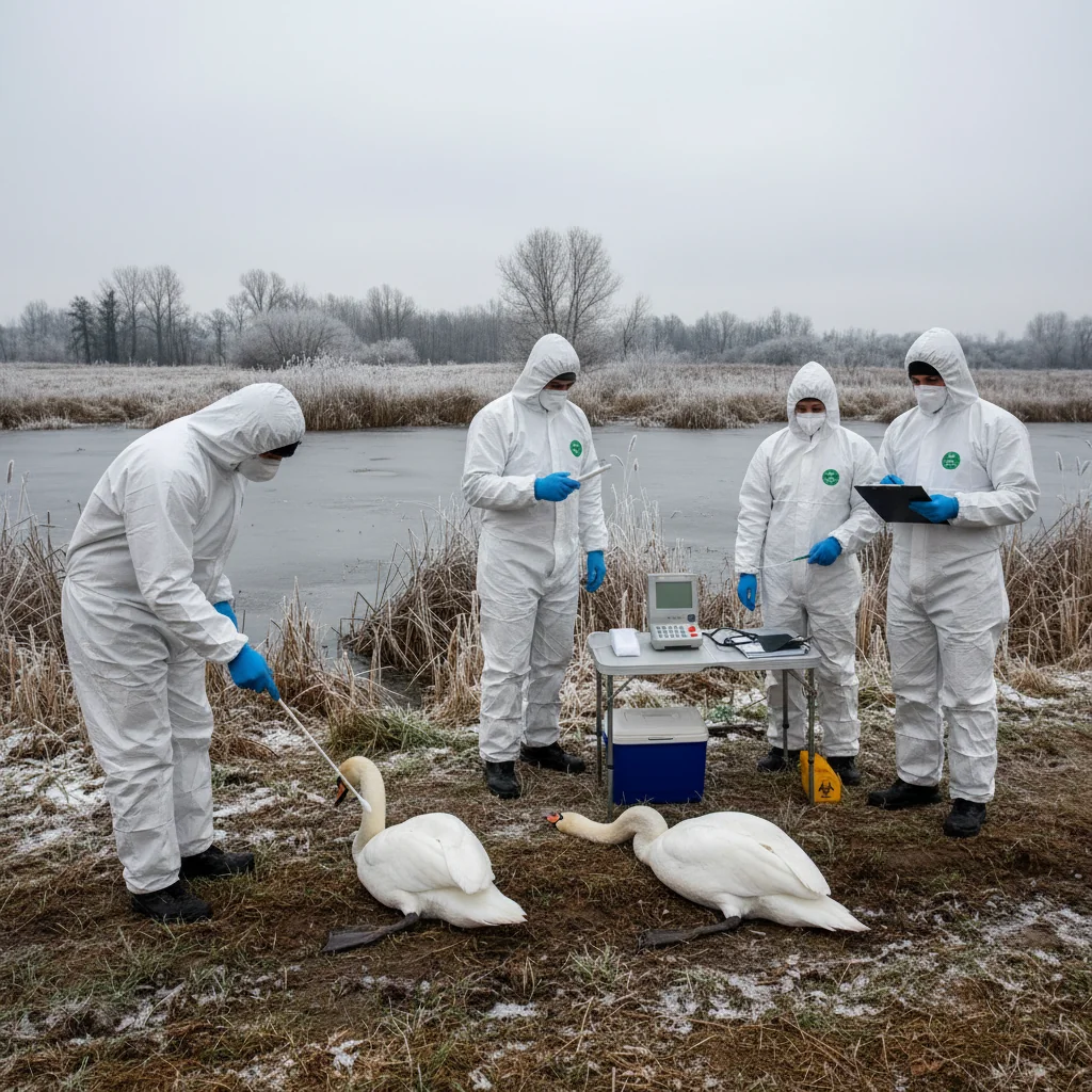Virusul gripei aviare H5N1 confirmat la lebede moarte în județul Vaslui