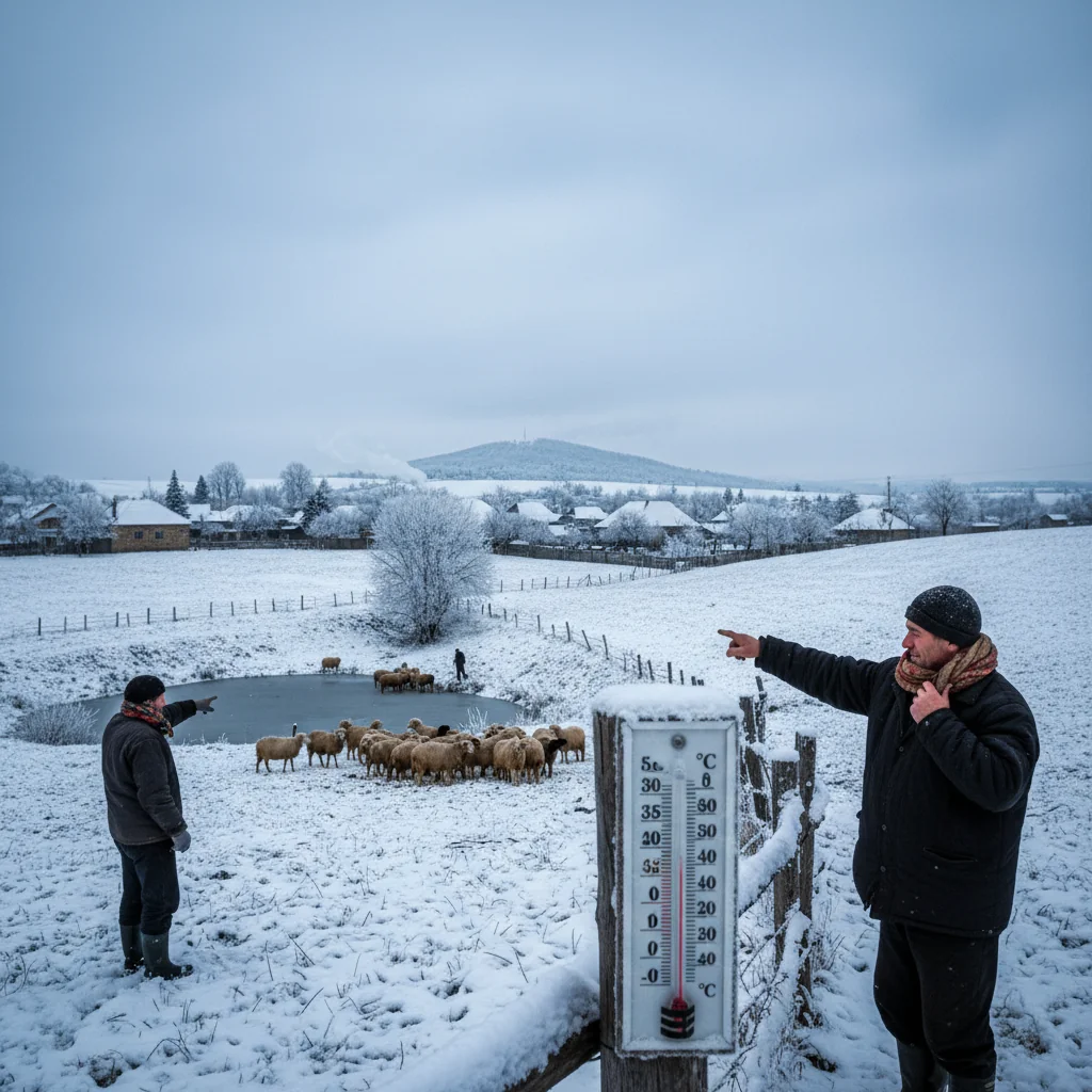Vreme foarte rece la Vaslui: prognoză de până la -10°C și cer senin